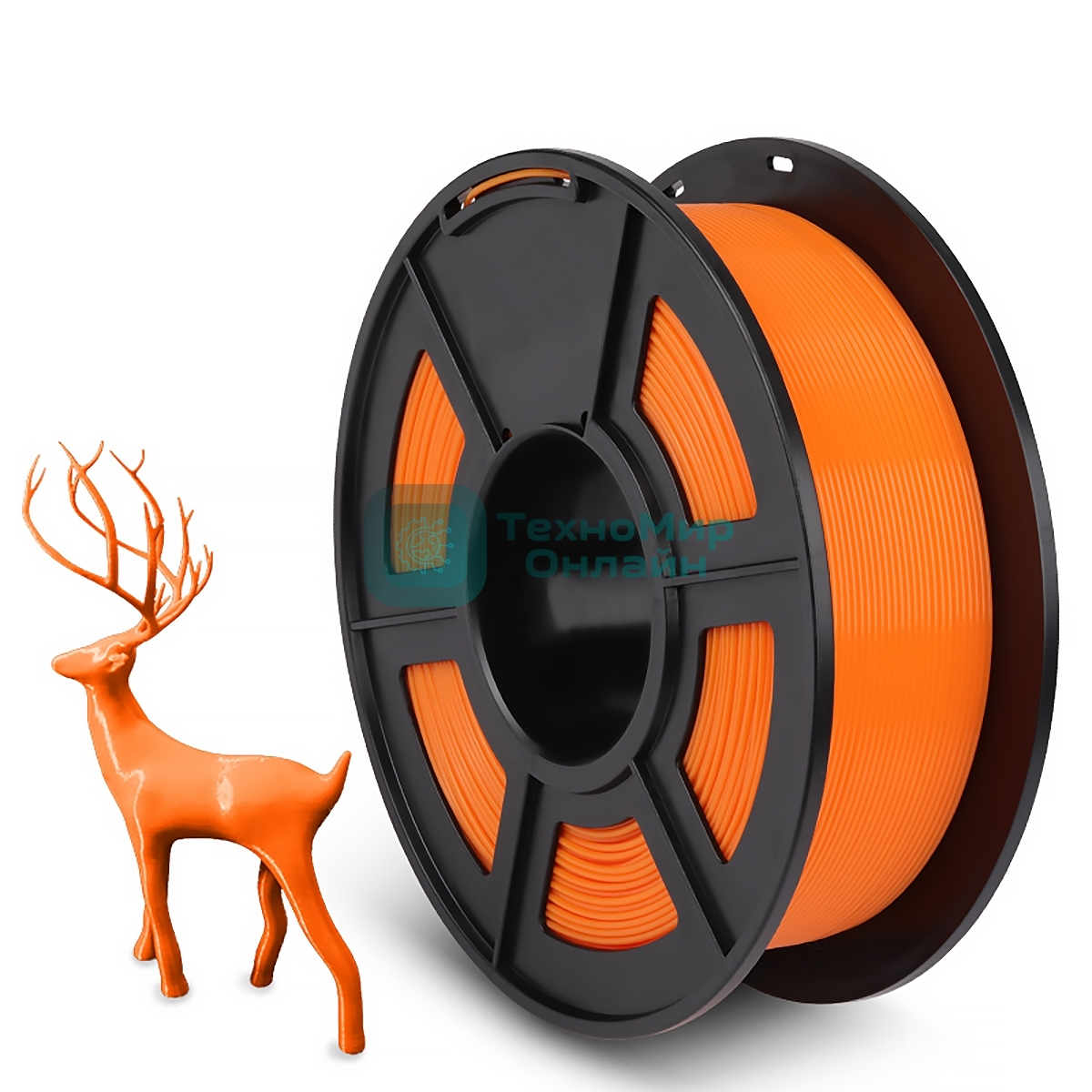 Филамент NVPrint PLA+ Orange для 3D печати диаметр 1.75мм длина 330 метров масса 1 кг