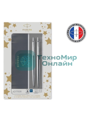Набор ручек Parker Jotter Core KB61 (CW2093256) Stainless Steel CT, подарочная коробка ручка шариковая/карандаш механический 0.5