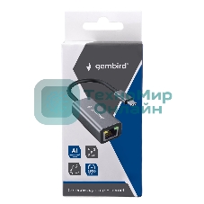 Сетевой адаптер Ethernet Gembird NIC-U12, Type-C USB 3.0 - 2.5 Gigabit Ethernet adapter, алюминий, RTL8156B