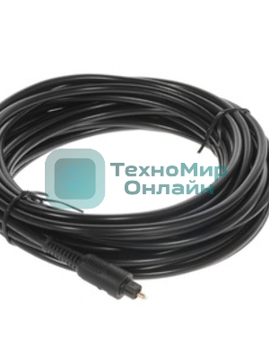 Кабель оптический Cablexpert CC-OPT-10M-N, Toslink 2xODT M/M, 10м, черный, пакет