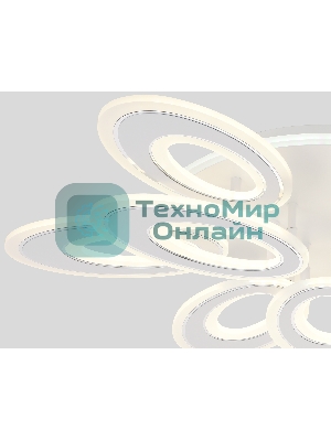 Потолочный светодиодный светильник FA8933/6+3 WH/CH белый/хром 255W 3000K-6400K 740*660*120 (ПДУ РАДИО 2.4G)