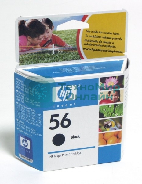 Картридж струйный HP №56 C6656AE черный для HP PCS 2100/DJ 5550/450/PS 7150/7350/7550 (520 стр.)