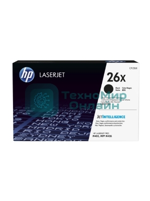Тонер Картридж HP 26X CF226X черный для HP LJ Pro M402/M426 (9000стр.)