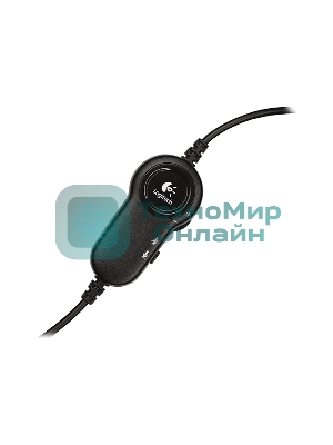 Гарнитура Logitech H151 чёрный, проводная, 3.5 мм