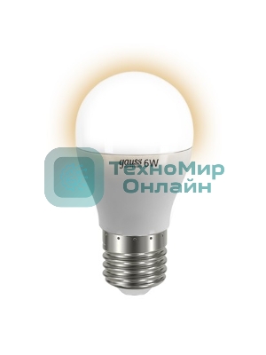 Лампа cветодиодная Gauss LED Elementary Globe 6W E27 2700K Арт.LD53216