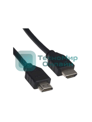 Кабель Cablexpert HDMI CC-HDMI4-1M, 19M/19M, v2.0, медь, позол.разъемы, экран, 1м, черный, пакет