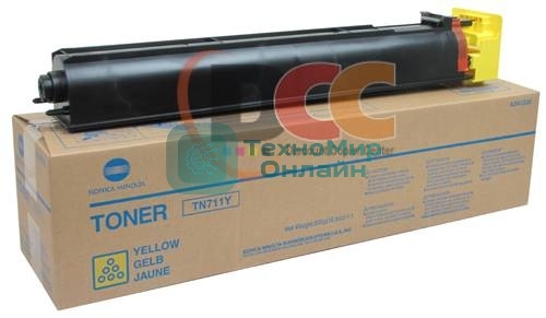 Тонер-картридж Konica-Minolta bizhub C654/754/Pro C754 желтый TN-711Y