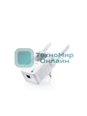 Сетевой адаптер TP-Link SOHO TL-WA860RE 300Mbps Wireless N Wall Plugged Range Extender with AC Passthrough, QCA(Atheros), 2T2R, 2.4GHz, 802.11b/g/n, 1 10/100Mbps LAN port, Range Extender button, Range Extender mode, suppo поставляется без кабеля RJ-45