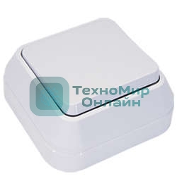 Выключатель 1-кл. Makel ОП 10А IP20 белый