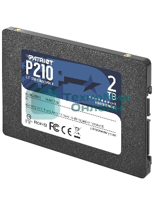 Накопитель SSD Patriot P210, 2Tb, SATA III, 2.5
