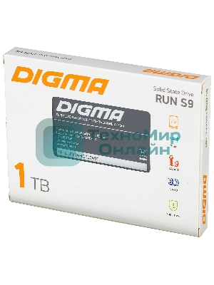 Накопитель SSD Digma Run S9, 1Tb, SATA III, 2.5