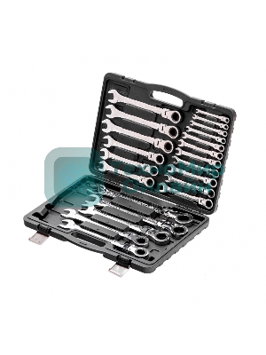 Набор ключей комбинированных Matrix, трещоточных шарнирных 22шт.