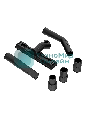 Строительный пылесос Denzel RVC30 серебристый, 1400 Вт, уборка сухая/сбор воды/выдув, пылесборник мешок, 30 л