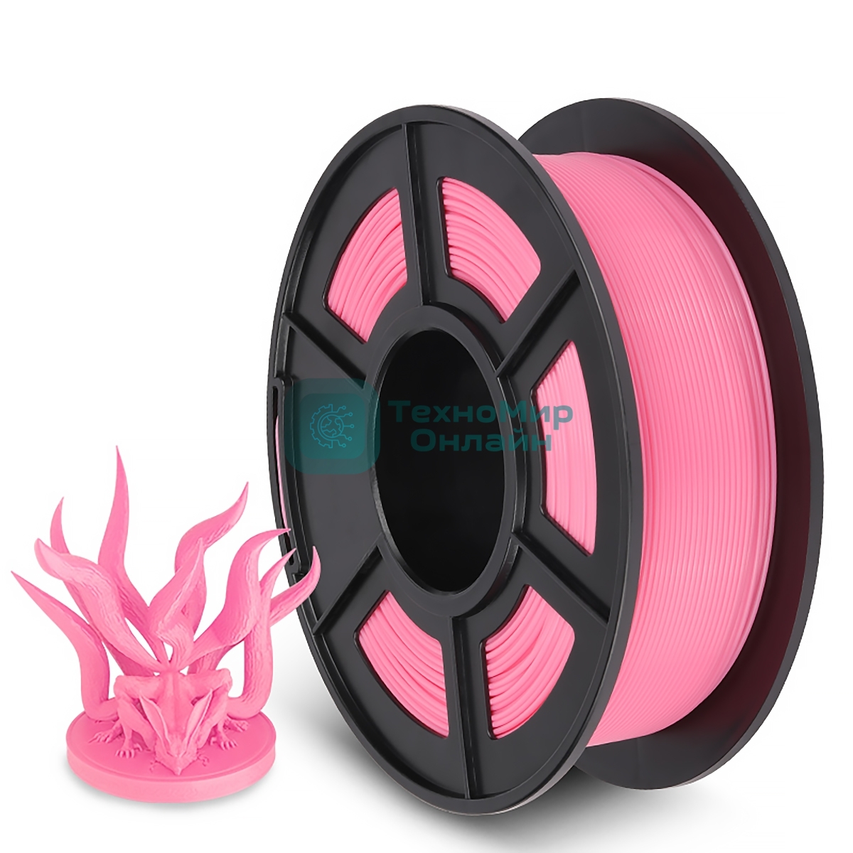 Филамент NVPrint PLA+ Pink для 3D печати диаметр 1.75мм длина 330 метров масса 1 кг