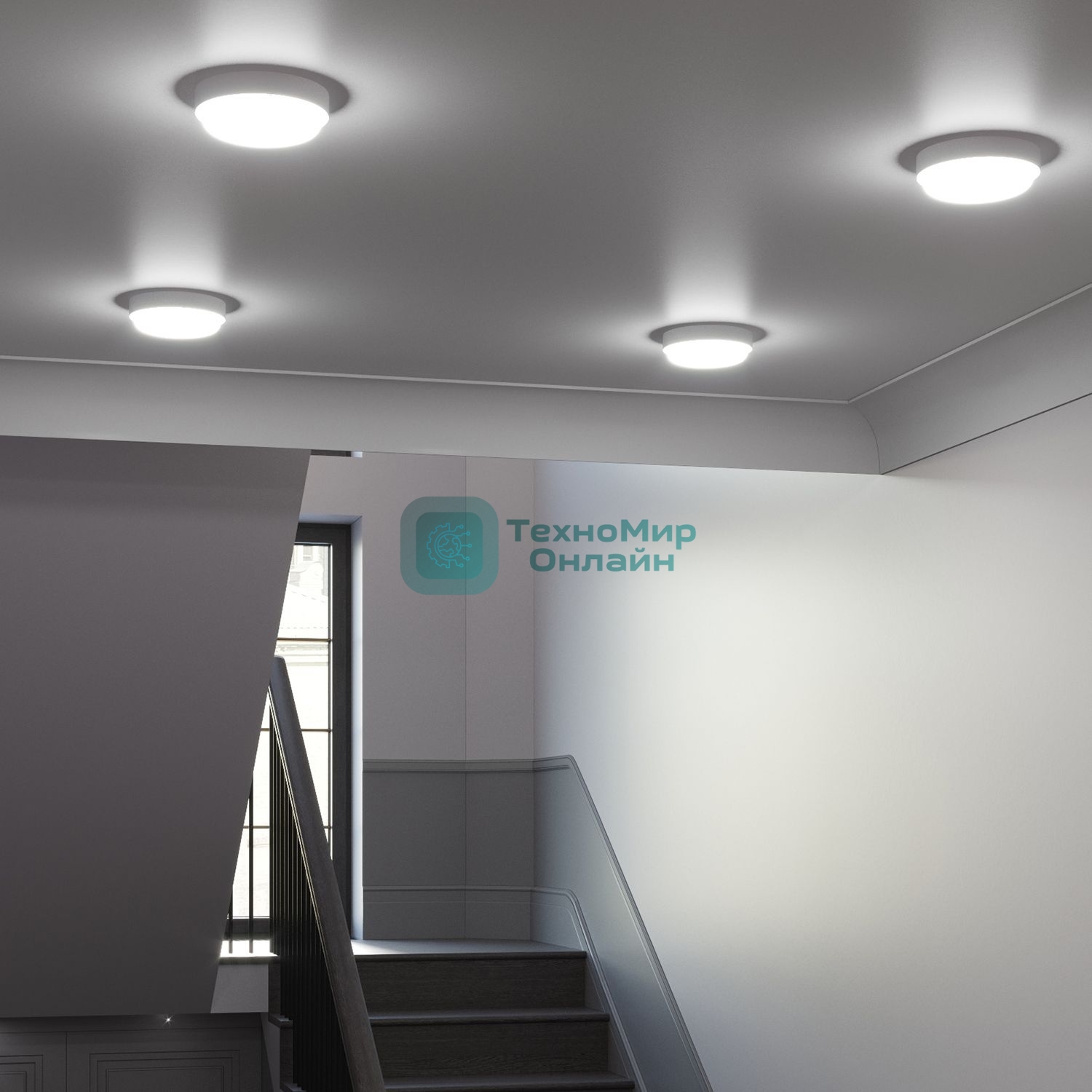 Светильник ЖКХ Elementary круг 20W 1680lm 6500K 160-260V IP65 D175*52мм белый LED