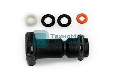 Переходник на термоблок DeLonghi ESAM, ECAM, ETAM отв. 5 мм в сборе