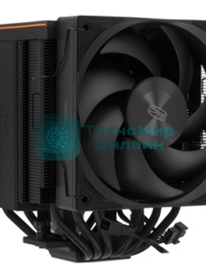 Кулер для процессора PCCooler RZ620Pro TC BK (265W, 4-pin PWM, 160mm, Al/Cu, 6x6mm, 2x120mm, 80CFM, 36.2dBA, 2400RPM, S: 1851/1700/1200/115X, AM5/AM4, black)