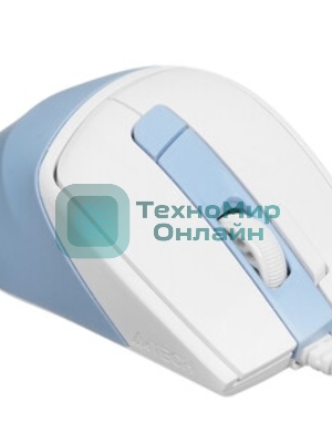 Мышь проводная A4Tech Fstyler FM45S Air голубой/белый, 2400 dpi, USB, кнопки - 7