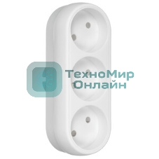 Разветвитель сетевой Buro BU-PS3-W 3 розетки, белый (пакет ПЭ)