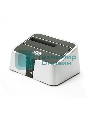 Док-станция для HDD AgeStar 3CBT2 SATA II пластик серебристый 1