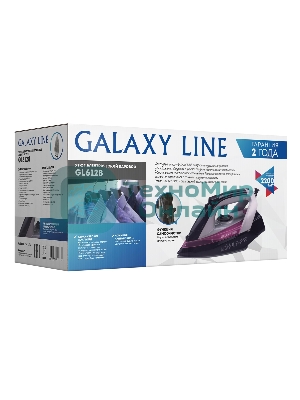 Утюг Galaxy Line GL 6128 фиолетовый/черный, 2200 Вт, 30 г/мин, 140 г/мин, 150 мл