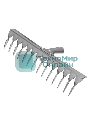 Грабли 14-зубые витые Сибртех, 340 мм, нерж. сталь, без черенка