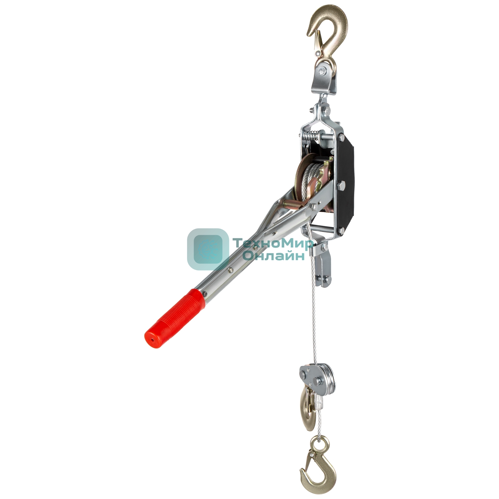 Лебедка рычажная Matrix тяга - 2 т, подъем - 0,8 т, одинарное храповое колесо