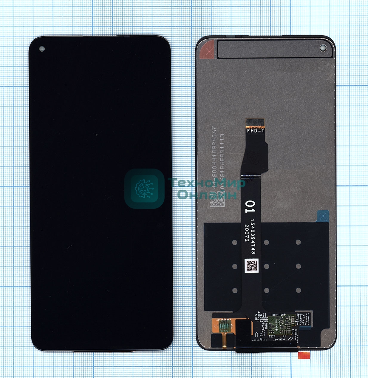 Дисплей для Huawei Honor 30S/Nova 7 SE черный