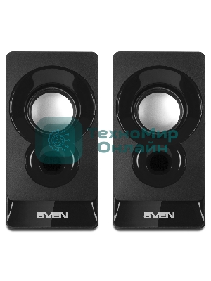Акустическая система SVEN 300 2.0 черный 6Вт