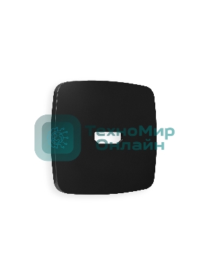 Лицевая панель OMEGA (Черный матовый) для HDMI розетки QUANT OP8140