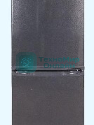 Холодильник DON R-297 G графит зеркальный двухкамерный 225/140л морозилка снизу