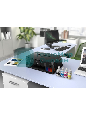 МФУ струйное Canon PIXMA G2410 (2313C009), A4, цветной, печ. 8.8 стр/мин (ч/б) 5 стр/мин (цвет), скан. до 19 стр/мин., 1200 x 4800 dpi (принтер) 1200x600dpi (сканер), USB