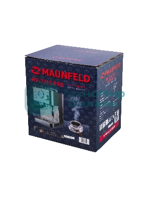Кофеварка рожковая Maunfeld MF-721S PRO нержавеющая сталь, исп. кофе - молотый/чалды, 1.5 л, 1140 Вт, 15 бар