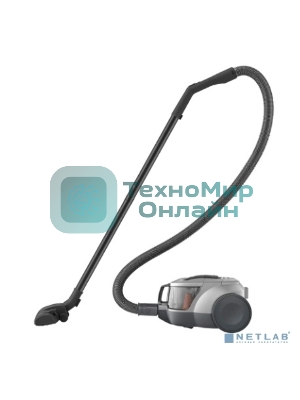 Пылесос LG VC5420NNTS серебристый/черный, 380/2000 Вт, уборка сухая, пылесборник контейнер 1.3 л