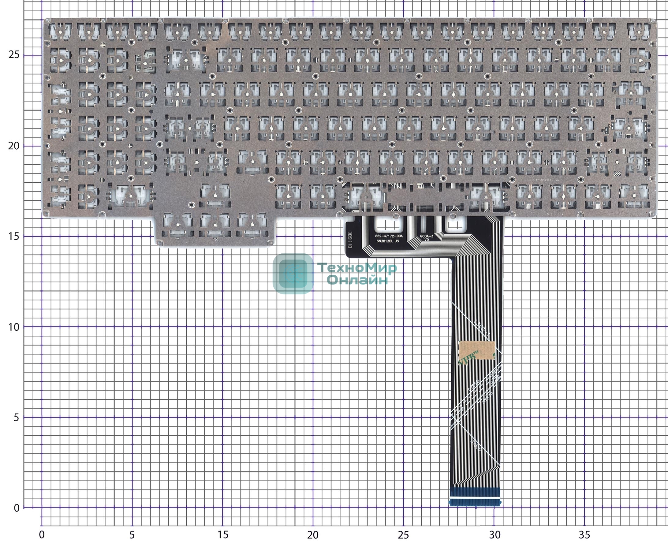Клавиатура для ноутбука Lenovo Legion Pro 7 16IRX8 черная