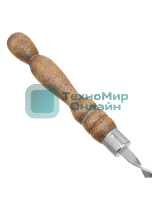 Шампур плоский Palisad Camping 600х10х2,5 мм, с деревянной рукояткой, нерж. сталь