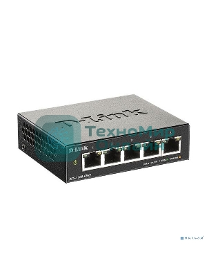 Коммутатор D-Link DGS-1100-05V2/A1A, L2 Smart Switch with 5 10/100/1000Base-T ports.8K Mac address, 802.3x Flow Control, Port Trunking, Port Mirroring, IGMP Snooping, 32 of 802.1Q VLAN, VID range 1-4094, Loopba