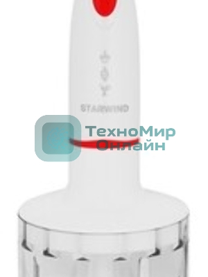 Блендер погружной Starwind SBP2242 500 Вт, белый/оранжевый