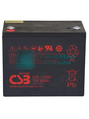 Батарея CSB GPL-12800 (12V, 80Ah) для UPS