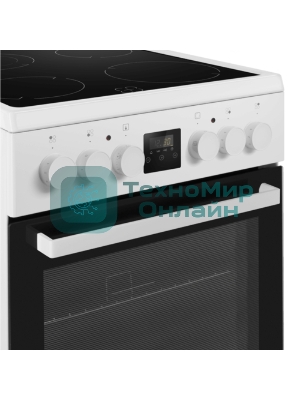 Плита электрическая Maunfeld MEC57CW08TD белый, конфорок 4 шт, духовка 59 л, 50 см x 85 см x 60 см