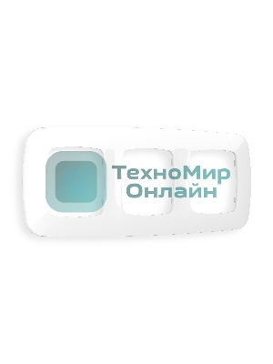 Рамка OMEGA Ecta (Белый глянец) 3-ая OF140103