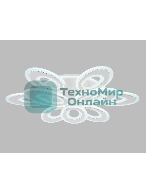 Потолочный светодиодный светильник FA8933/6+3 WH/CH белый/хром 255W 3000K-6400K 740*660*120 (ПДУ РАДИО 2.4G)