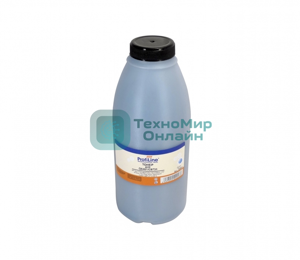 Тонер ProfiLine PL-Q2671/Q6461/Q6471/C9701/C9731/CE251/CE261/CE741/CB401 для HP CLJ 3500/3550/3700/4730/5500/5550/3600/3800/CP3505/1500/2500/2550/2820/2840/3525/5220/5225/4005/4025/4525 Canon LBP-2710/2810/2500 Cyan 340 гр Фасовка РФ