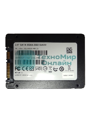 Накопитель SSD ADATA SU630, 480Gb, SATA III, 2.5