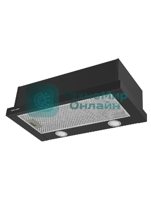 Вытяжка встраиваемая Maunfeld VS Light 60 черный, 60 см, 520 куб. м/ч, 56 дБ