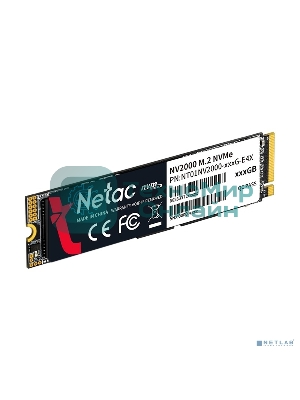 Накопитель SSD Netac NV2000, 512Gb, PCIe 3.0 x4, M.2 2280, NVMe, R/W 2500/1950