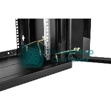 Шкаф коммутационный ЦМО (ШРН-6.650-9005) настенный 6U 600x650мм пер.дв.стекл 200кг черный 600мм 180град.