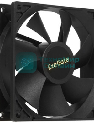 Вентилятор для корпуса ExeGate EX09225B4P-PWM черный, 92 мм, 2200 об/мин, 28 дБ, 4 pin