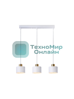 Светильник Ambrella light TR8117/3 WH/BS белый/латунь E27*3 max 40W 580*120*970