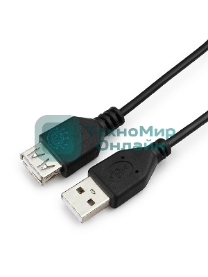 Кабель-удлинитель Гарнизон USB 2.0, AM/AF, 1м, пакет (GCC-USB2-AMAF-1M)